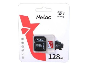 Карта памяти  Netac Micro SDXC NT02P500ECO-128G-R