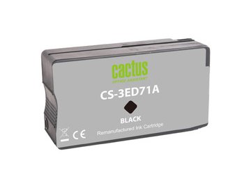 Картридж струйный Cactus CS-3ED71A 712 черный (80мл) для HP DJ T230/T630/T650