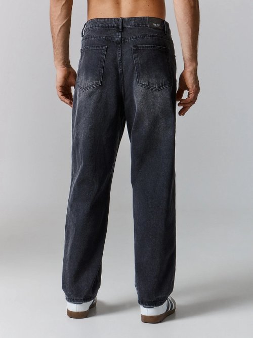Джинсы мужские baggy leg черные, фото 6 из 20