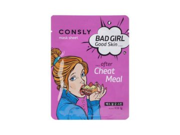 Маска тканевая для лица CONSLY Bad Girl Good Skin после читмила, 23 мл