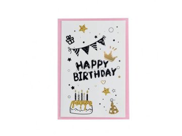 Открытка Happy Birthday, арт. SLWOIU-56