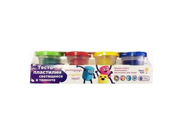 Набор для лепки Genio Kids Тесто-пластилин. Светящееся в темноте! TA1021V