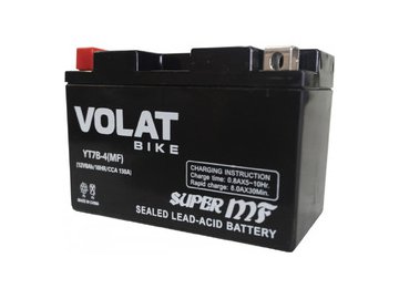 Мотоаккумулятор VOLAT YT7B-4 8Ah (MF) L+
