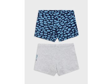 Трусы для мальчиков мультипак (2 шт.) в серых и синих оттенках с тучками Марк Формель