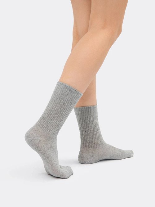 Ноские высокие женские классические в сером цвете, фото 2 из 4