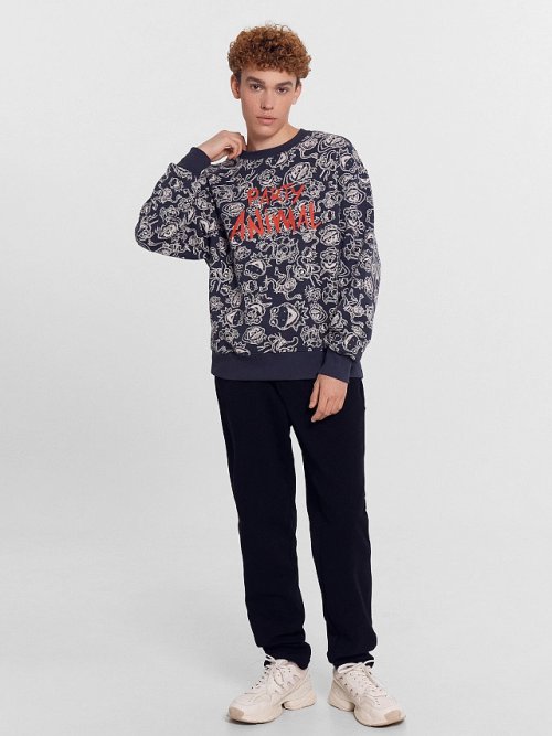 Свитшот мужской с принтом "Party animal", фото 3 из 5