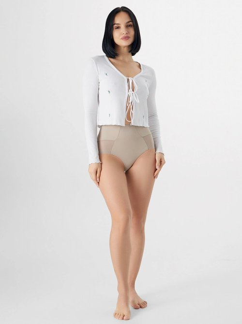 Трусы макси женские бежевые, фото 6 из 8