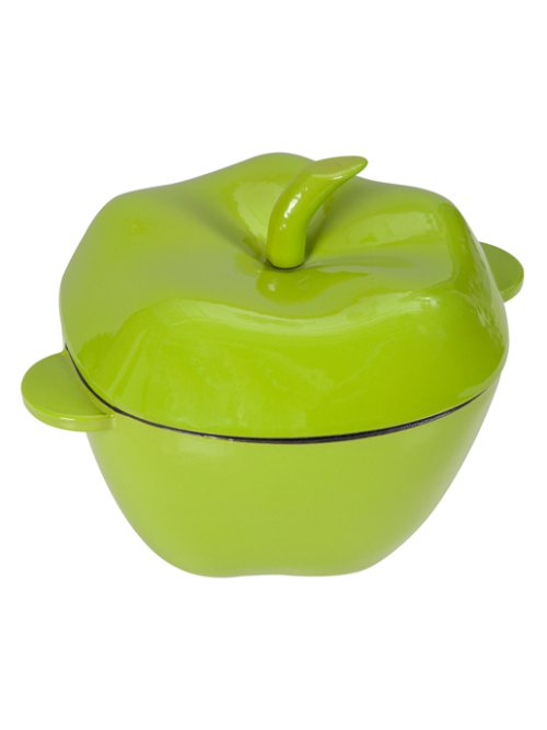 Кокот чугунный эмалированный Pepper Green 2,1L, фото 7 из 9