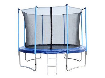 Батут Bebon 12472S2NL (12 футов, 366 см) c внутренней сеткой безопасности и лестницей