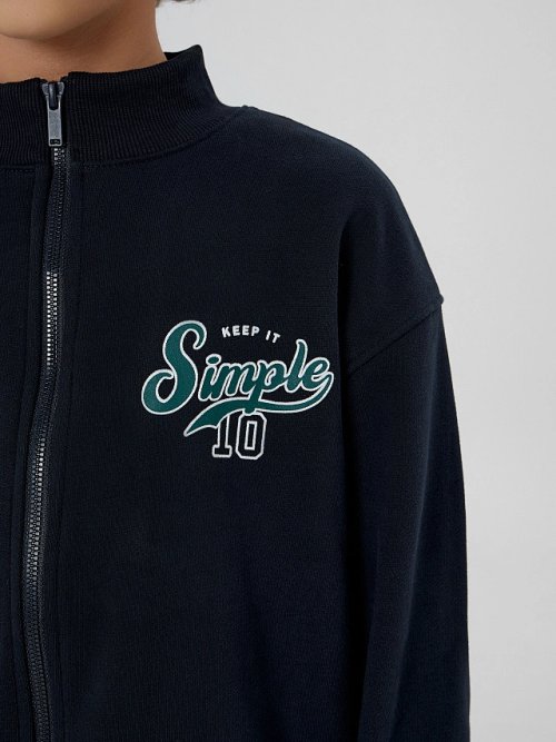 Толстовка для мальчиков синяя на молнии, фото 5 из 7