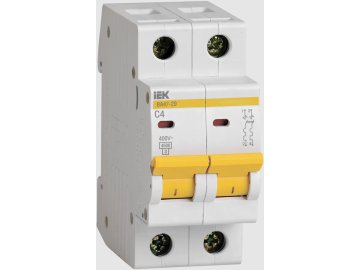 Выключатель автоматический IEK ВА47-29 2P C 4А 4,5кА