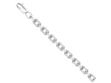 Браслет классический Красцветмет, плетение "Якорное", серебро 925 проба 7 Карат