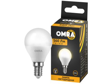 Лампа светодиодная OMRA G45 7Вт Е14 3000К