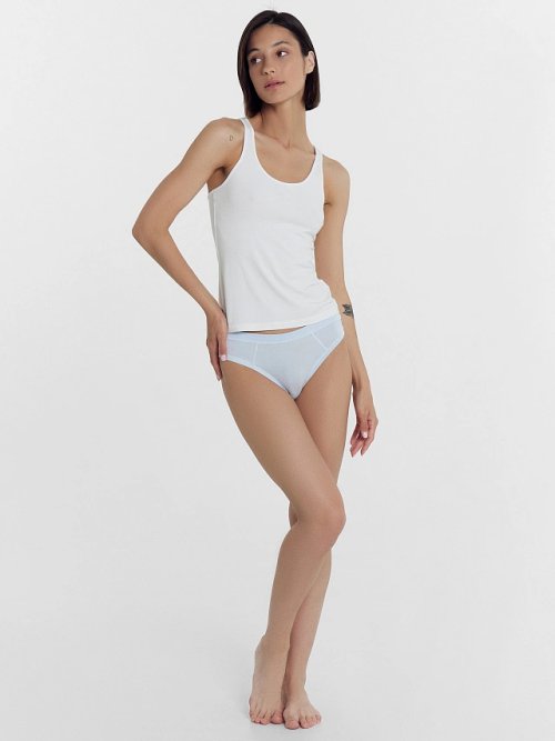 Трусы женские классические в голубом цвете, фото 5 из 8