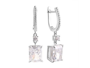 Серьги длинные Fresh Jewelry, серебро 925 проба, вставка фианит