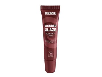 Акции Милы Фаниполь Новинки - Блеск-бальзам для губ LUXVISAGE Wonder Glaze Volume & Care, тон 103, 12 г