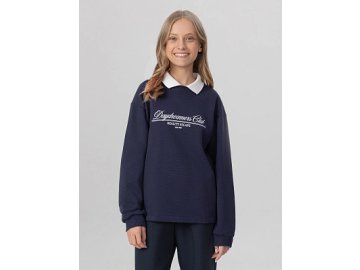 Джемпер для девочек синий с надписью "daydreamers club" Марк Формель