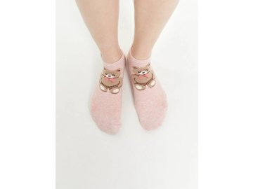 Носки женские розовые с рисунком в виде медведя в Лепеле Марк Формель
