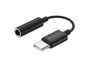 Адаптер AUX 3.5мм - USB-C Breaking 24560 (черный)
