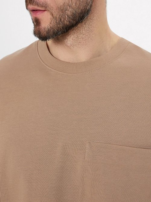 Лонгслив мужской бежевый, фото 4 из 7