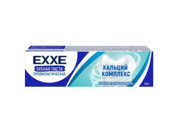 Зубная паста EXXE Кальций комплекс от кариеса, 100 г