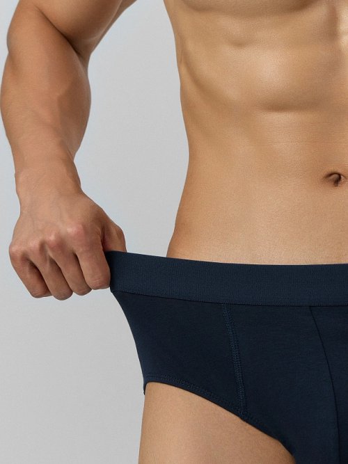 Мужские трусы-плавки темно-синего цвета, фото 4 из 21