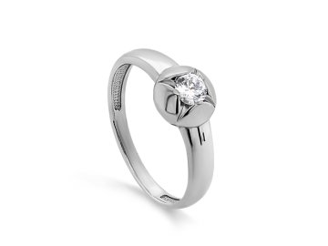 Кольцо декоративное KABAROVSKY, серебро 925 проба, вставка фианит 7 Карат