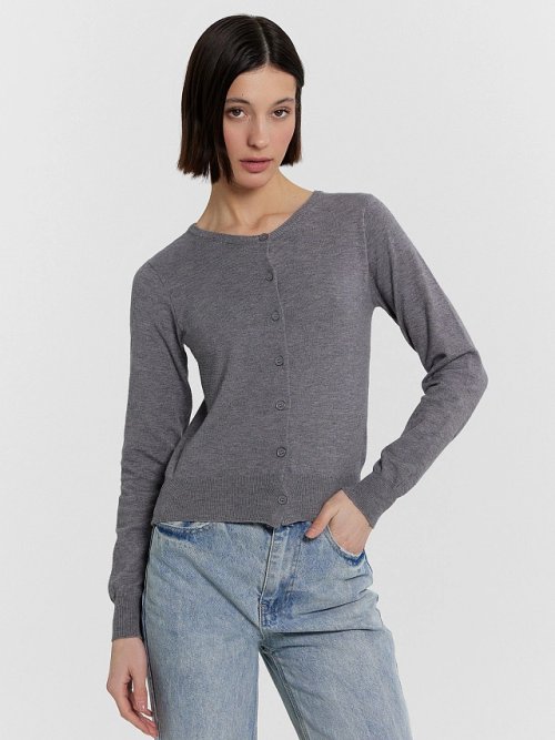 Кардиган женский серый, фото 2 из 5