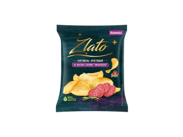 Картофель хрустящий "Zlato" со вкусом салями "миланская", 70г