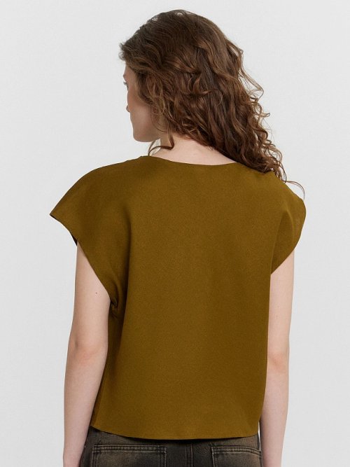 Блузка женская хаки, фото 3 из 6