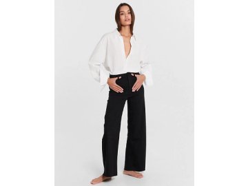 Джинсы женские wide leg fit черные