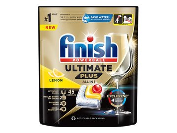 Капсулы для посудомоечной машины Finish Powerball Ultimate Plus All in 1 Лимон (45 шт)