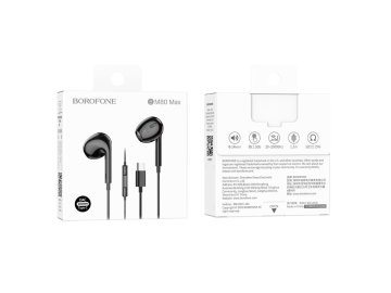 Наушники вставные Borofone BM80 Max USB-C 1,2 м чёрный