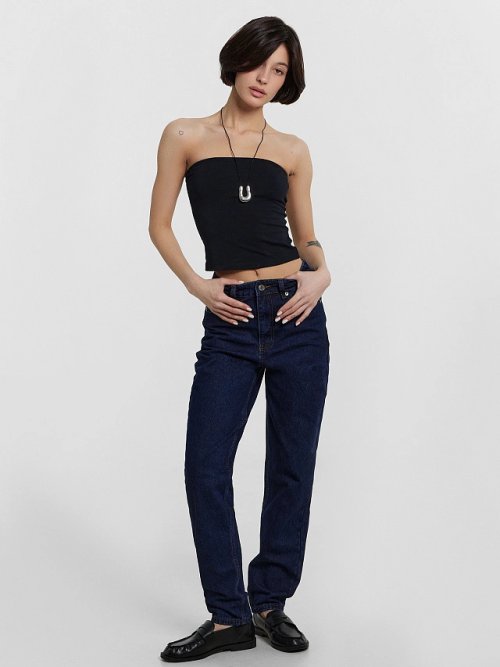 Джинсы женские Mom fit синие, фото 2 из 24