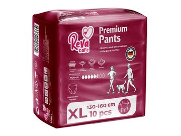 Трусы впитывающие для взрослых Reva Care XL 130-160см (10шт) 203688