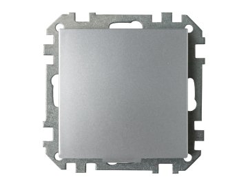 Розетка Energy Fenix 1-гнездн. с/з с/ш с/кр (без рамки) серебро РС16-536