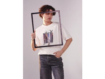 Футболка мужская белая с принтом "Salvador Dali"