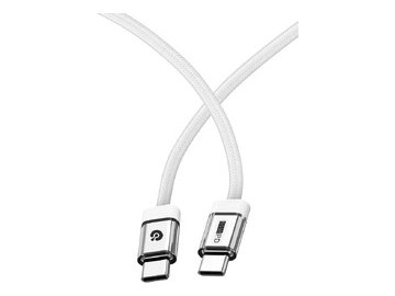 Кабель ATOMIC NEXUS USB-C - USB-C PD 65W, 1.2 м, белый | 30.399