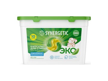Капсулы для стирки SYNERGETIC UNIVERSAL 10шт