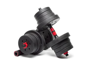 Набор композитных гантелей AMETIST 24 кг (с соединительным грифом) в Мозыре 5 элемент