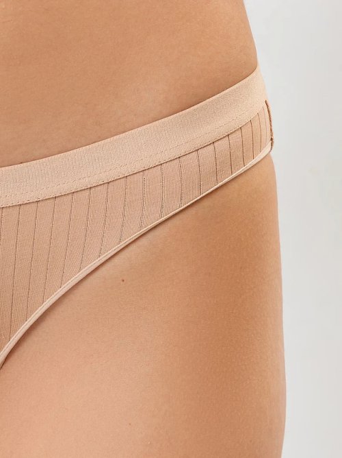 Слип-бикини женские в бежевом оттенке, фото 4 из 4
