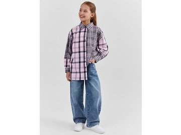 Джинсы для девочек barrel fit синие в Бресте Марк Формель