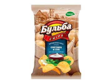 Чипсы Бульба Chips сметана и лук 75 г в Пинске Санта