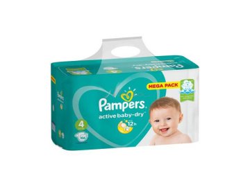 Подгузники детские PAMPERS Active Baby-Dry Maxi (9-14 кг), 106 шт
