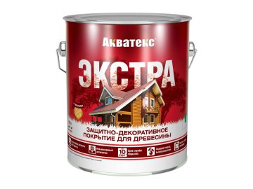 Состав деревозащитный Акватекс Экстра красный орегон 2,7 л