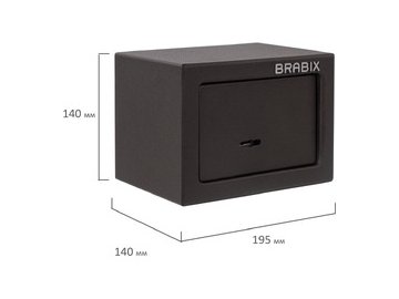 Сейф мебельный BRABIX SF-140KL (291140) 5 элемент