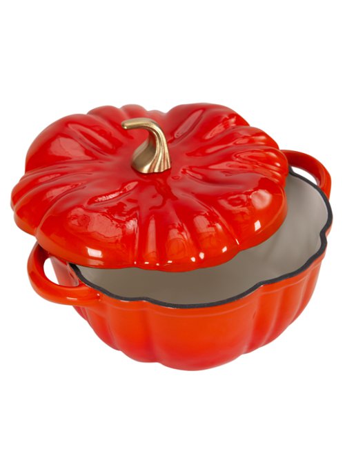 Кокот чугунный эмалированный Pumpkin 3 л, фото 9 из 15