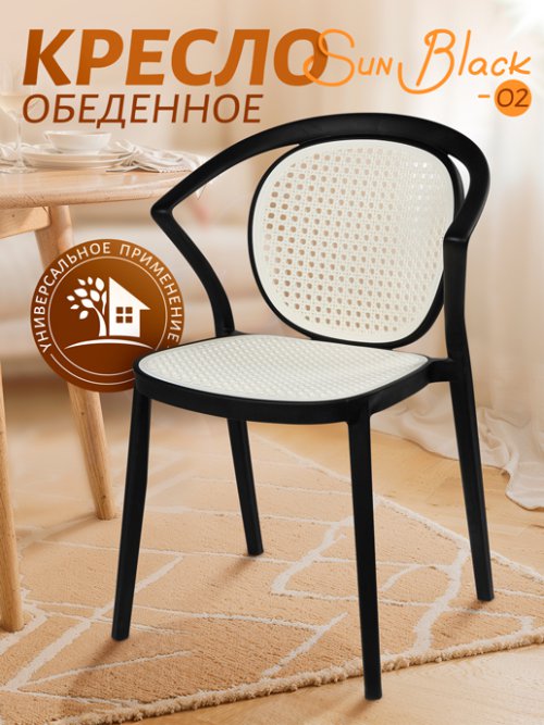Кресло обеденное Sun Black 02, фото 1 из 39
