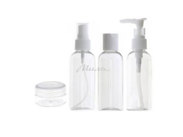 Набор дорожный Odri: флакон 3шт и банка 1шт, арт.PZ-006 Мила