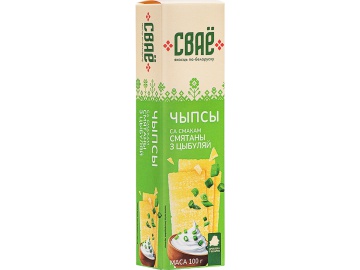Чипсы "СВАЁ"(вкус сметаны с луком) 100г на акции в магазинах Евроопт
